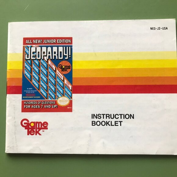 Nintendo (NES)– Jeopardy Junior Edition Game - Picture 8 of 11